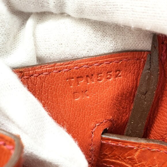 Hermès Birkin 30cm – Geranium Niloticus Crocodile – Palladium Hardware - Picture 7 of 7